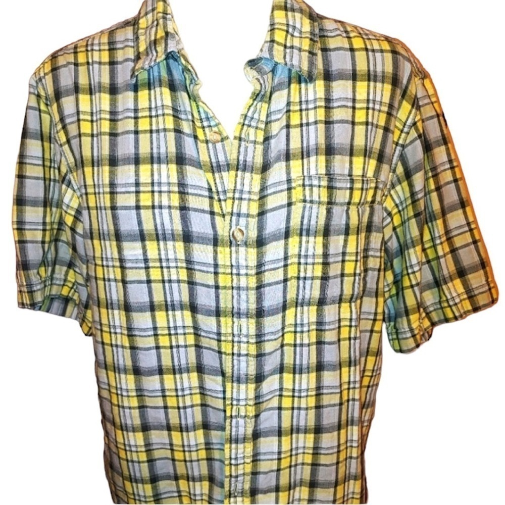 The North Face Plaid Button Cotton Shirt L